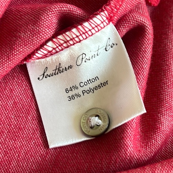 MENS Southern Point crimson colored size large polo shirt - Picture 11 of 12